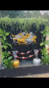 ม่านน้ำตกหินกาบน้ำตกหน้าบ้านน้ำตกฮวงจุ้ยน้ำพุเลือกได้ทุกแบบแถมไฟดาวน์ไลท์2ดวงตกแต่งต้นไม้หรีโอ่งน้ำล้น2ใบพร้อมจัดส่ง