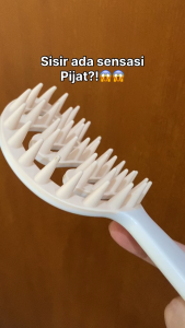 HAYYLIFE Sisir Brush Sampo Silicone Gagang Panjang - Sisir Pijat Anti Gatal HL-BBB945