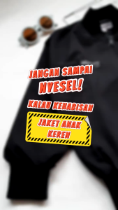 Jaket Bomber Kasual Ashton Anak laki laki  Usia 1 2 3 4 5 6 7 8 Jacket Harian Motor anti air Bayi