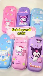 Tempat Pensil Anak Motif 3D Kotak Pensil Anak Motif Kartun Bahan EVA