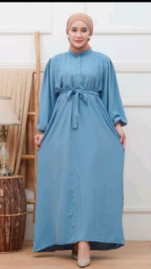 Gamis Wilona bahan cringkel airflow / dress wilona / gamis busui