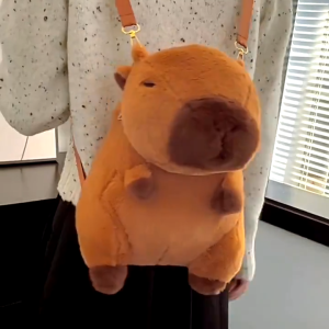 【Esatop】COD กระเป๋าสะพายคู่การ์ตูนน่ารัก capybara รูปร่าง ความจุขนาดใหญ่ จุของได้เยอะ สําหรับผู้หญิง