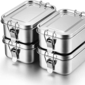 Lunch Box 304 Stainless Steel 850ml Bento Box Kotak Bekal Anti Tumpah Anti Rembes