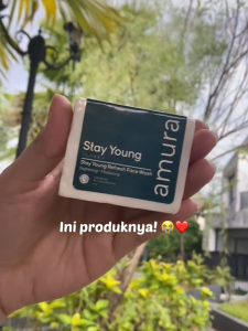 Amura Stay Young Face Wash Bar Sabun Wajah Amura Penghilang Jerawat Memudarkan Bekas Hitam Sabun Pencerah Wajah Glowing Sabun Penghilang Flek Hitam Mencerahkan Kulit Kusam Penghilang Beruntusan Penghilang Milia Sabun Penghilang Jerawat
