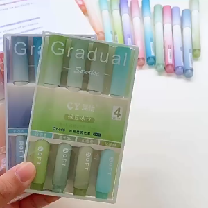 Gradient highlighter High appearance level Color Highlight Student Meeting Marker Eye Color High capacity highlighter