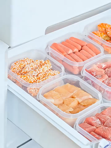 กล่องอาหาร ✨กล่องใส่เนื้อสัตว์แช่แข็ง พร้อมฝาปิด สําหรับใส่อาหาร เนื้อสัตว์ ผัก อเนกประสงค์⭐️