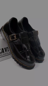 KAVILAZ true style yourself Sepatu Wanita Loafer Black Doff Glossy Womens Flat Shoes Kode Z17-23