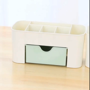 Rak Kosmetik Plastik Dengan Laci Tempat Make Up Serbaguna Minimalis Lipstik Storage Box Organizer
