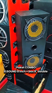 Paket Combo Elsound 8 Inch plus box 8 Double Dan Ram 8 Inch