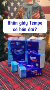 [MUA 2 LỐC GIẤY RÚT TẶNG 1 HỘP GIẤY RÚT] Khăn giấy rút cao cấp Tempo  - 4 lớp bền dai an toàn cho da - Thương hiệu Đức (90 tờ/gói)