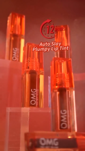 OMG OH MY GLAM Glassy Lip Tint Lip Gloss 2gr || Lip Gloss || Tahan 12 Jam || Lip Tint Glassy OMG BPOM