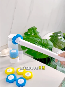 Disposable dissolve Toilet Brush Antibacterial Wall-Mounted Cleaning Tool Replacement Brush Head 一次性马桶刷 No Dead Angle