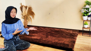 Karpet bulu rasfur empuk ukuran 180X80X3.5CM ISI BUSA karpet aesthetickarpet mewah LP