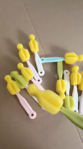 Mini Baby Milk Bottle Brush Cleaning Kit & Pacifier Sponger