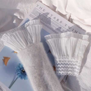 Manset Tangan Renda/Manset Tangan/Accesories Tangan Maid/Ruffle Tangan/Gelang Tangan/Borgol Tangan Maid