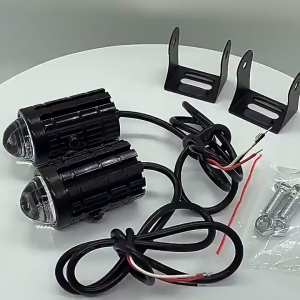 Waterproof Car Motorcycle Mini Driving Light White+Yellow Pair of Universal High quality 20W with free switch