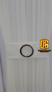 Gorden Kupu Kupu Vitrase  Pita Spiral Gordeng Putih Polos Jendela Pintu Tirai Minimalis