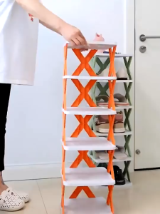 SPACE SAVER 3 LAYER STACKABLE MULTI TIER SHOE RACK CONVINIENCE AND ECO FRIENDLY