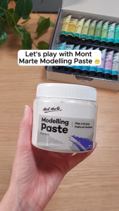 Bột Keo Đắp Nổi Modelling Paste Mont Marte 500ml - Vẽ Đắp Tạo Hiệu Ứng 3D Trên Bề Mặt Toan Canvas MPA0041