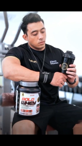 Berrolabs Gear Power Wrist Wrap – Black/Red (Gym Workout Gear Wrist Support)