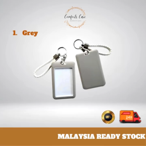 【READY STOCK】INS Style Macaron Solid Color Student Card Protective Cover Retractable Sliding Cover Card Holder Penutup Kad