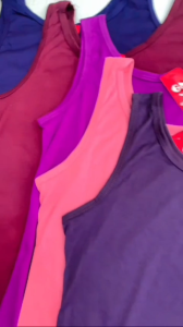 6pcs Tank Top Tali Besar Singlet Perempuan Remaja Dewasa Jumbo