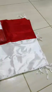 Bendera Merah Putih Bahan Peles Bendera Jalan Raya Kampung
