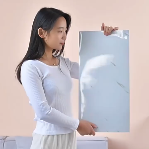 วอลล์เปเปอร์กาวตนเอง กันน้ำpvc 60*30cm ลายหินอ่อน 3D กันน้ํามัน มีกาวในตัว สําหรับติดตกแต่งผนังห้องน้ํา ห้องครัว