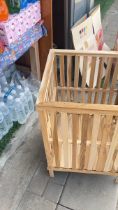 ตะกร้า ขนาดใหญ่จัมโบ้ ขนาด 40x40x60 ใส่ของใช้ได้หลายอย่าง ที่ใส่ไม้กวาด ร่ม ไม้สักเเท้ เเข็งเเรง