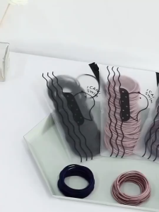 100 pcs Ikat Karet Rambut Warna Free Pouch Gaya Korea Ikat Rambut Elastis