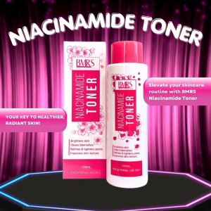 BMRS TONER WITH NIACINAMIDE BRIGHTENS SKIN WITH MICRO PEELING EFFECT CLEARS BLEMISHES REDUCE ACNE MARKS
