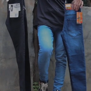Celana Jeans Pensil Panjang Pria Dewasa Biru Model Skinny Slimfit Hitam Grey Toko Santuy Collection