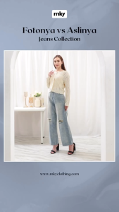 MKY CLOTHING RIPPED JEANS HW DENIM KATUN