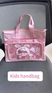 Student Tutoring Bag Thickened Oxford Cloth Book Handbag Waterproof Kid's School Tote Bag 35x27cm