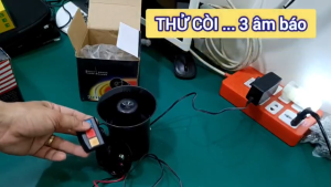 Còi hú báo động 12V 30W 3 chế độ âm thanh lớn cho xe máy ô tô báo trộm nhà xưởng