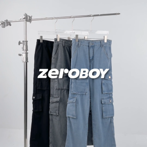 ZEROBOY Denim Multi Box 6 Pairs - คาร์โก้ยีนส์ขายาว 6 กระเป๋า