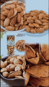 [ TẶNG 25GRAM HẠT CHIA ÚC ]  Hạt Hạnh Nhân Rang Bơ Mỹ vỏ mỏng hạt to giòn không hôi dầu( Hũ 500gram) TH FONUT - Hạnh Nhân sấy Bơ Mỹ