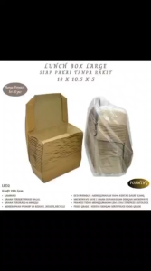 Lunch Box Large Sudah Rakit Langsung Pakai (Isi 50 Box--LFD2)