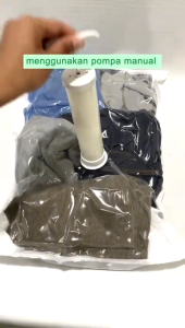 TY Vacum Plastic Bag Travel Serbaguna Ziplock Penyimpanan Pakaian Set