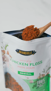 Grandville Abon Crunchy - Abon Cipung | Sapi Ori & Spicy - Tanpa Pengawet & Msg (Tahan Lama)