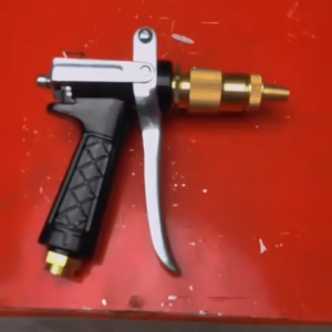Power Sprayer Spray Gun Pistol Steel Type Nozzle Car Wash Pressure Washer Belt type Color Gold Black