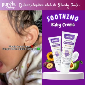Purela Soothing Baby Creme - Krim Penghilang Ruam dan Biang Keringat