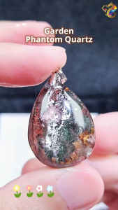 Collectors Grade Brazil Garden Phantom Quartz S925 Silver Pendant (2 Types to Choose)