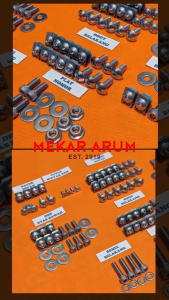 Baut Set Cover Body Nouvo Z & Baut Kunci L Stainless Asli Tahan Karat