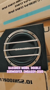 Bassbox Mobil Embassy Zeus Subwoofer Basstube Kotak Aktif 8 Inch EMBASSY 8 INCH ZEUS