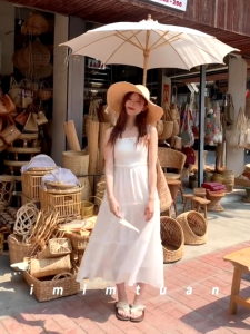 Đầm Maxi Váy Maxi 2 Dây Dáng Dài Nhún Ly Ngực Phối Ren Chất Vải Voan Tơ Mềm Mát May 2 Lớp Dây Có Chun Điều Chỉnh Dễ Phối Đồ