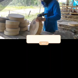 เขียงไม้มะขาม ไม้เค็ง ทรงกลม 12นิ้วหนา5-8cm.แช่น้ำเกลือสูตรเฉพาะ จากโรงงานเขียงไทย