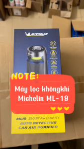 Máy lọc không khí và khử mùi xe hơi Michelin ML-19 - Hàng chính hãng