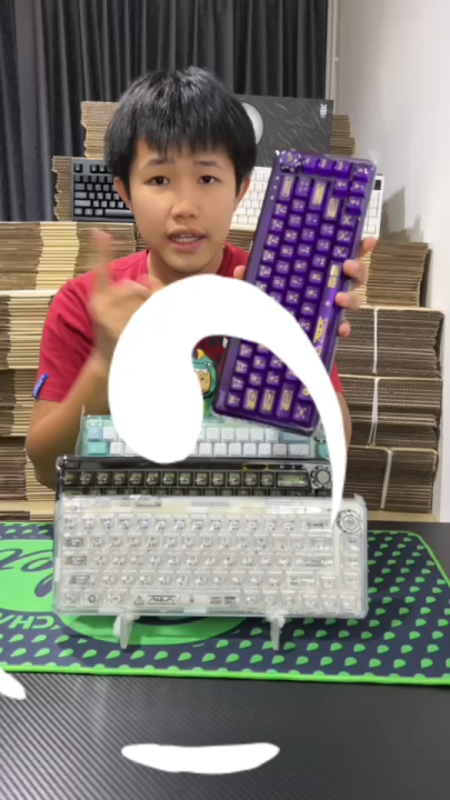 Aula F68 คีย์บอร์ดเกมมิ่ง 65% Tri-mode 68key Full RGB 2800mAh Hot-swapประกัน 2ปี(เปลี่ยนสินค้าใหม่) ส่งไว