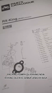 Gasket paking packing pompa oli rx king rxking rxs rxk tebal presisi satuan